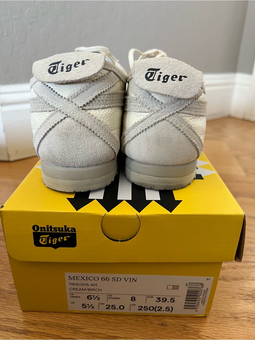 Onitsuka Tiger Mexico 66 SD Vin Cream/Birch Size 8 Women's Sneaker - Picture 4 of 8
